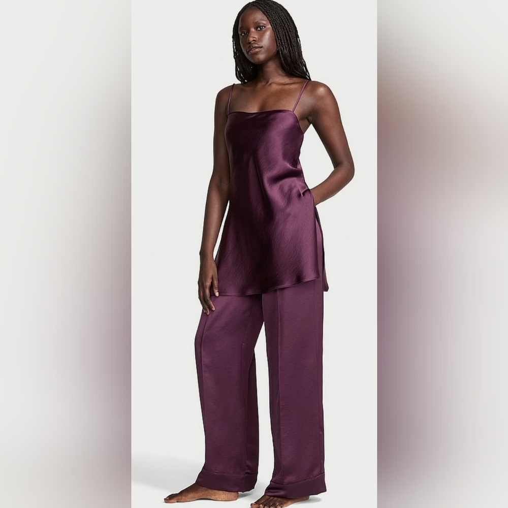 **NWT**Victoria's Secret Luxe Tunic Cami & Pant Set  XS